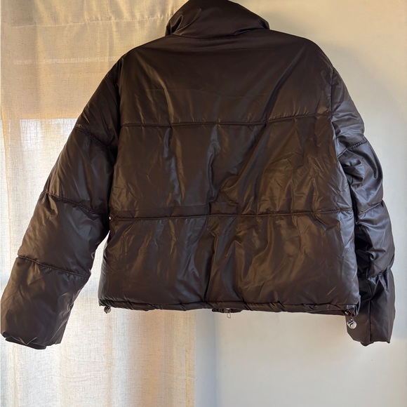 Express Dark Brown Puffer Jacket - Picture 5 of 6